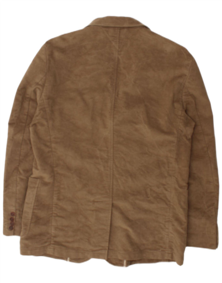 Calvin Klein Jeans Herren 3-Knopf-Blazerjacke UK 38 Mittelbeige