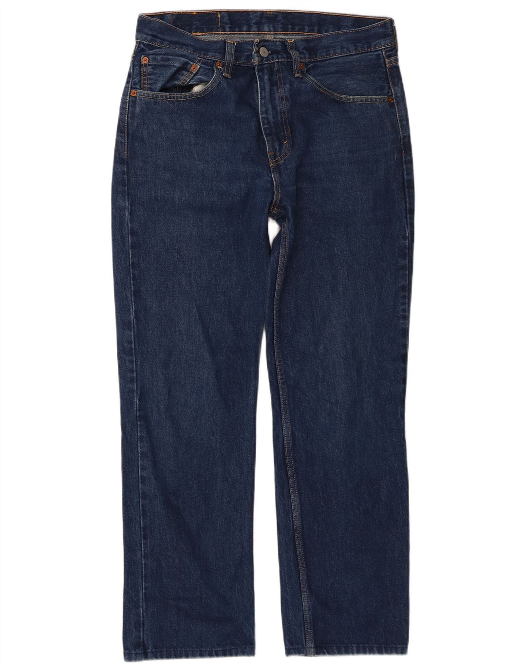 Levi's Herren 516 Straight Jeans W32 L30 Marineblaue Baumwolle
