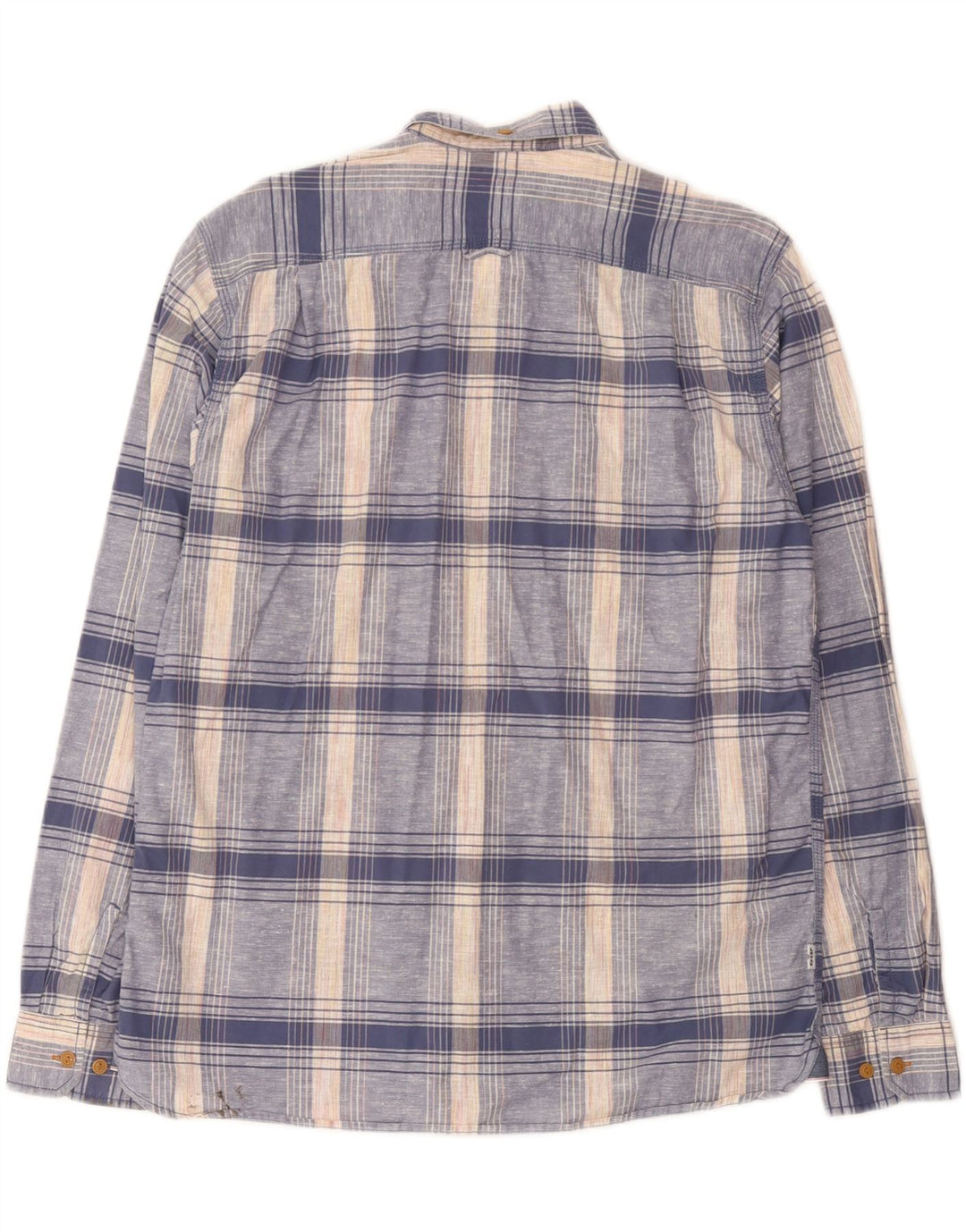 Levi's Herrenhemd aus mittelblauer, karierter Baumwolle