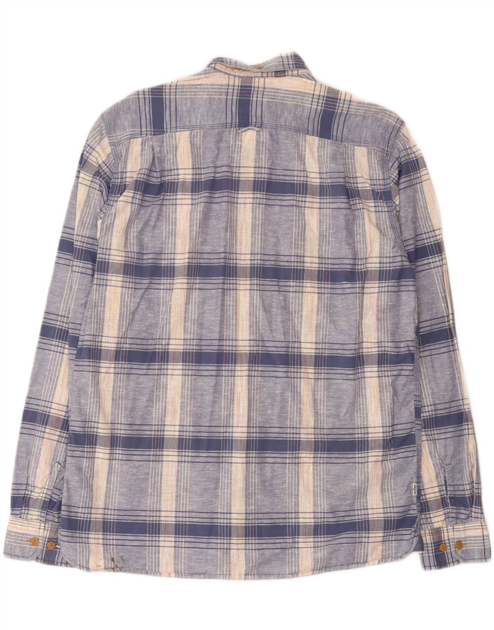 Levi's Herrenhemd aus mittelblauer, karierter Baumwolle