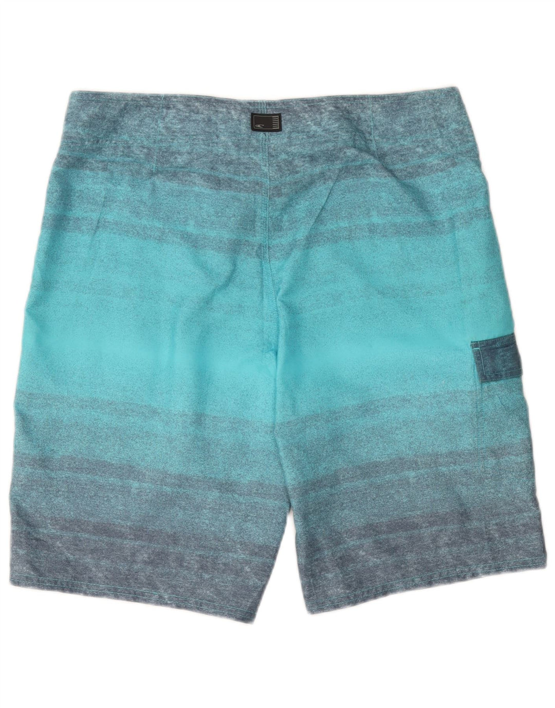 O'Neill Herren-Badeshorts aus mitteltürkis gestreiftem Polyester