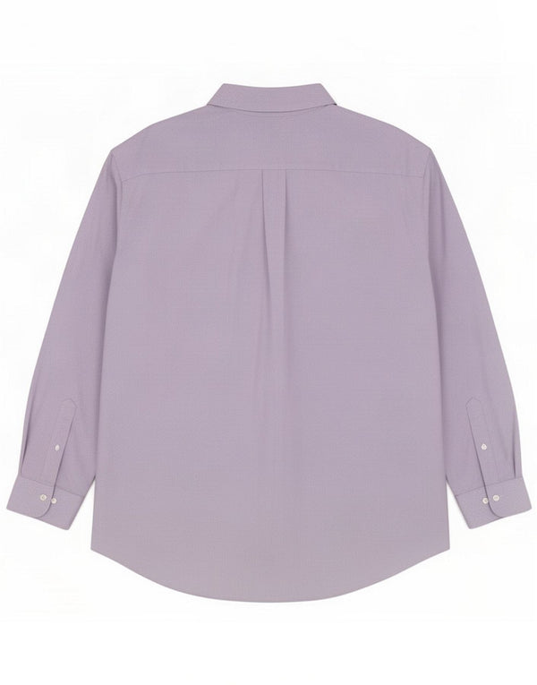 Brooks Brothers Herrenhemd 2XL Lila gefleckte Baumwolle