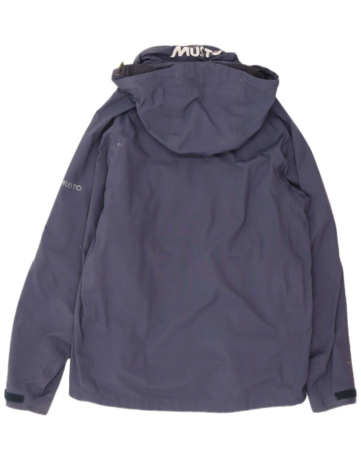 Musto Herren-Regenjacke mit Kapuze, UK 40, Größe L, Marineblau, Polyester