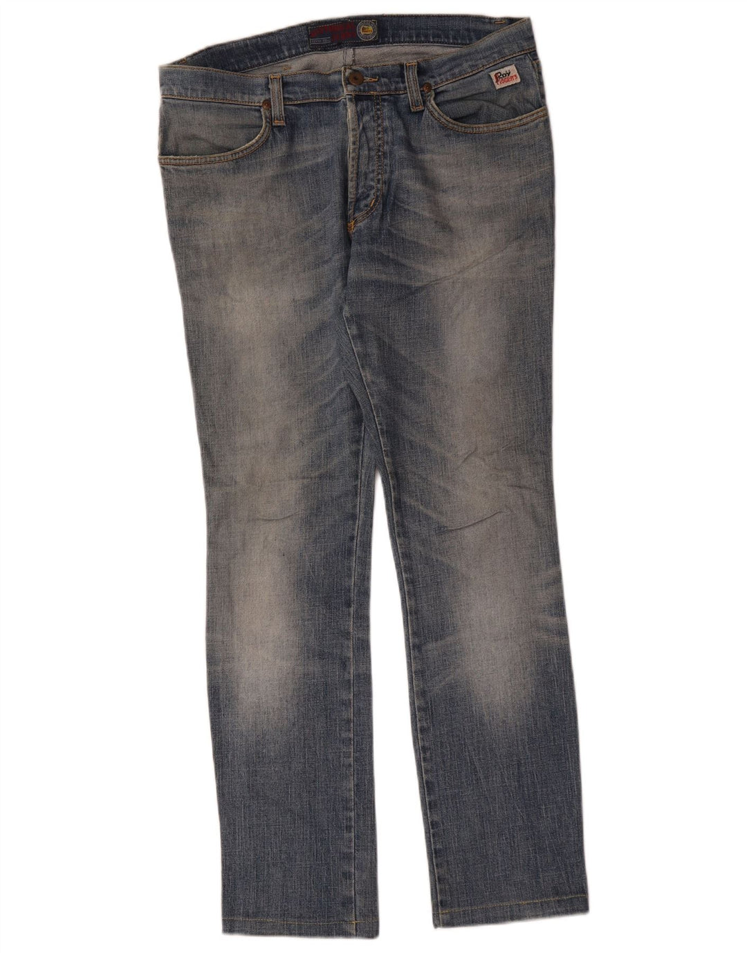 Roy Rogers Damen Slim Jeans W34 L30 Blaue Baumwolle