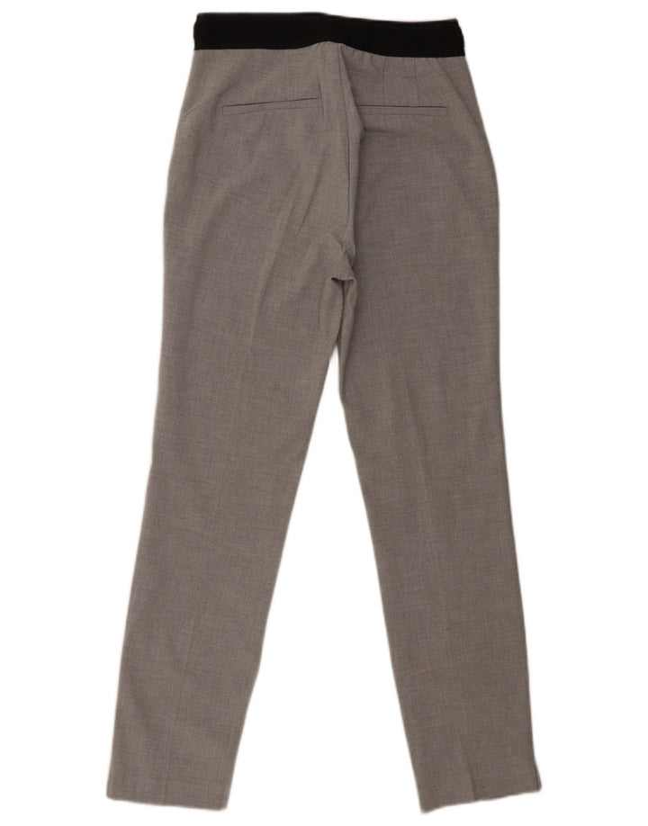 Zara Slim Chino-Hose für Damen, Größe S, W26, L27, Grau, Polyester