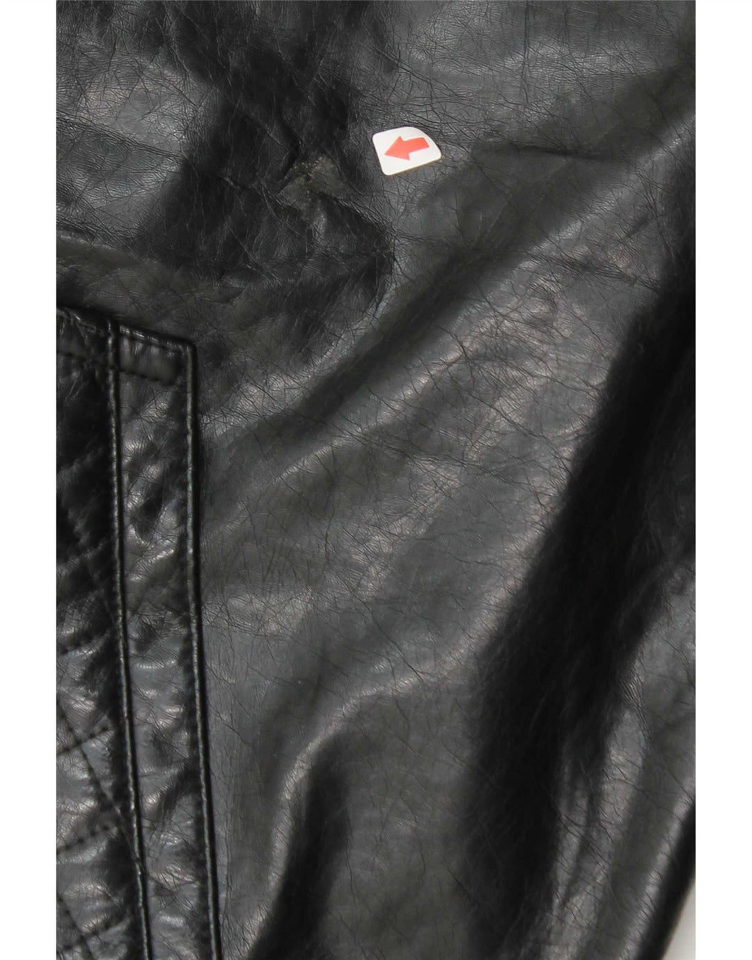 Ecko Unltd Herren-Bomberjacke aus Kunstleder mit Kapuze, UK 38, mittelschwarz