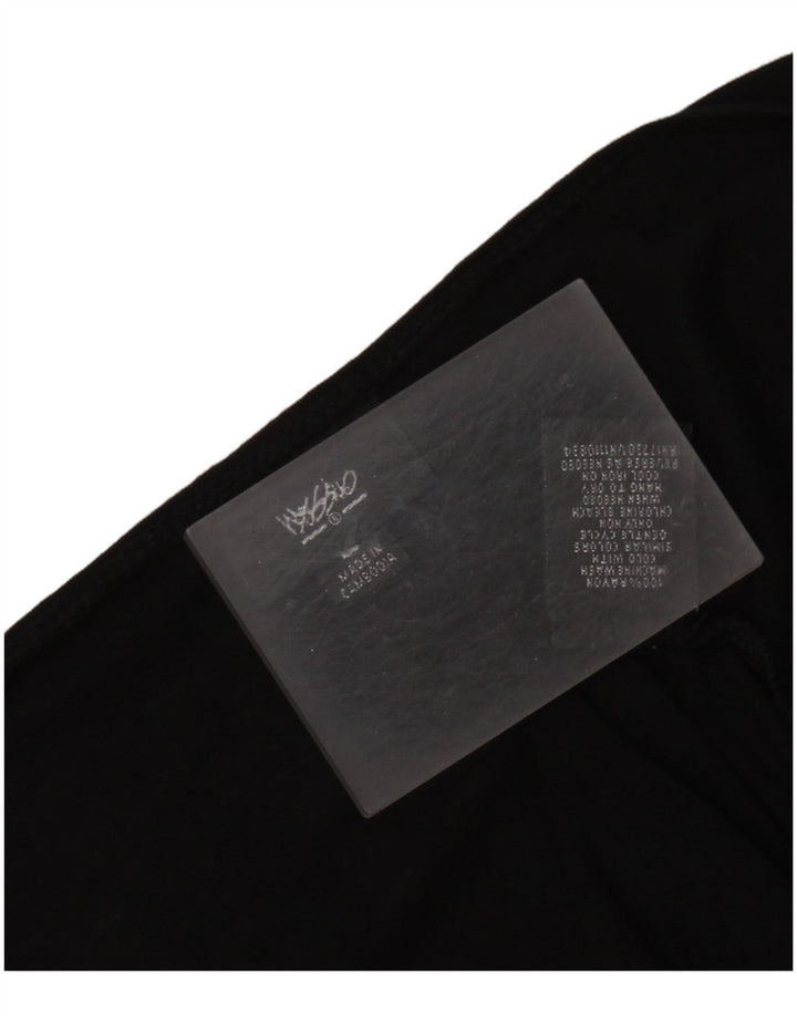 MOSSIMO Damen-Kleid in A-Linie mit 3/4-Ärmeln, Gr. 44, Schwarz, Viskose