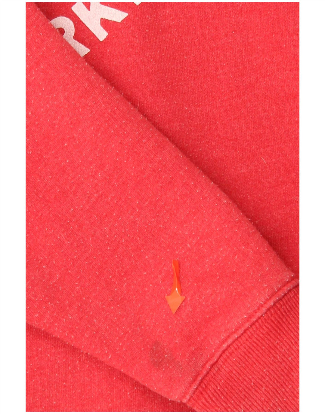 Jack Wills Herren-Kapuzenpullover mit grafischem Reißverschluss, klein, aus roter Baumwolle