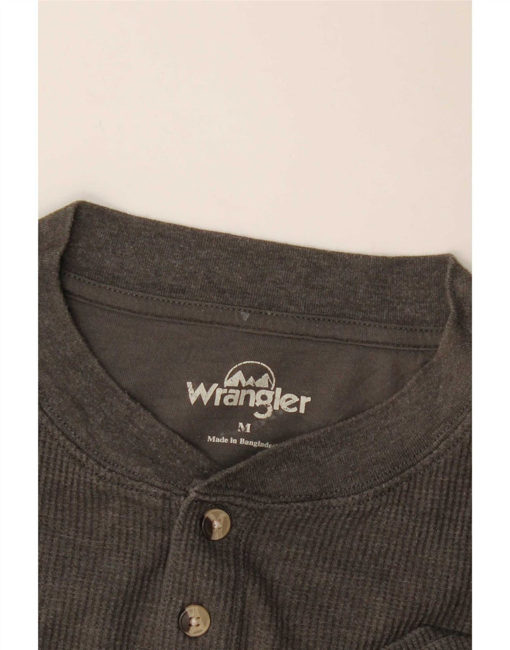 Wrangler Herren Top Langarm Mittelgrau