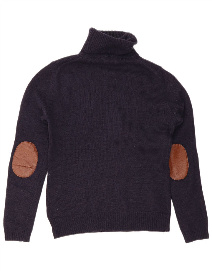 Massimo Dutti Damen-Pullover mit Rollkragen, Gr. 12, mittleres Marineblau