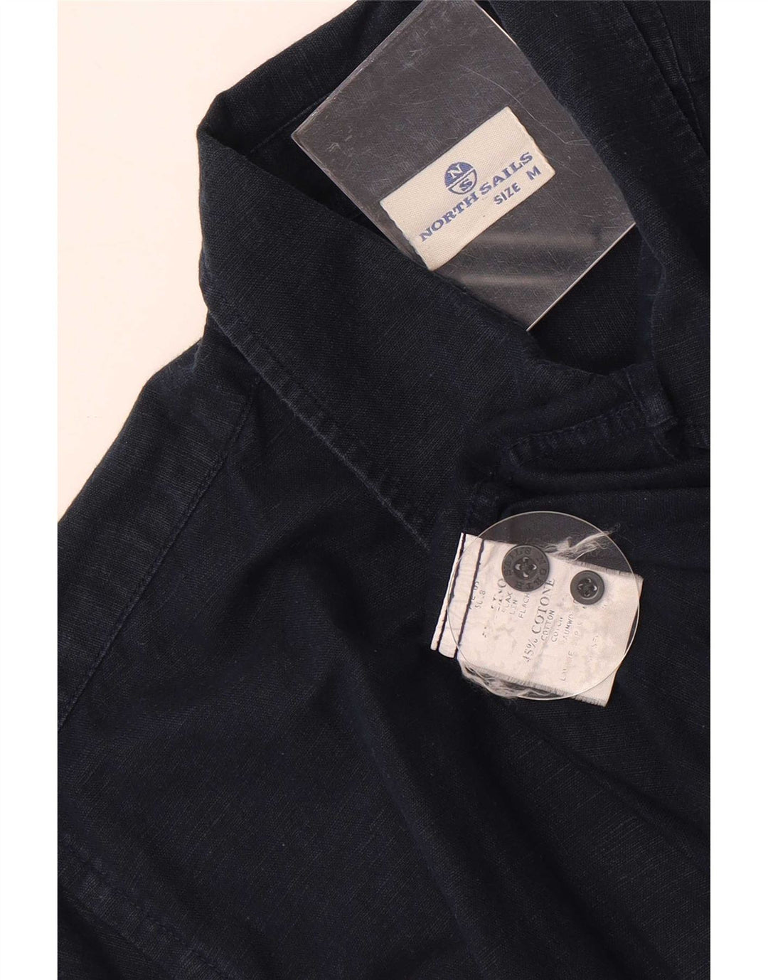 North Sails Herrenhemd aus mittelblauer Baumwolle in Marineblau