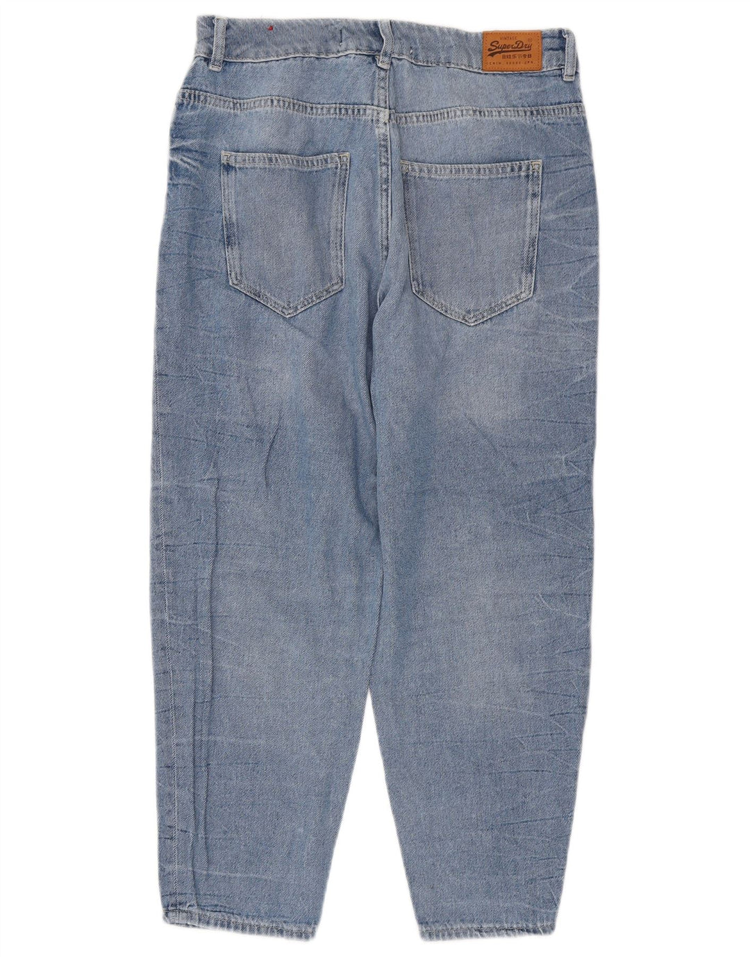 Superdry Damen Ruby High Waist Crop Slim Jeans W30 L24 Blau Baumwolle