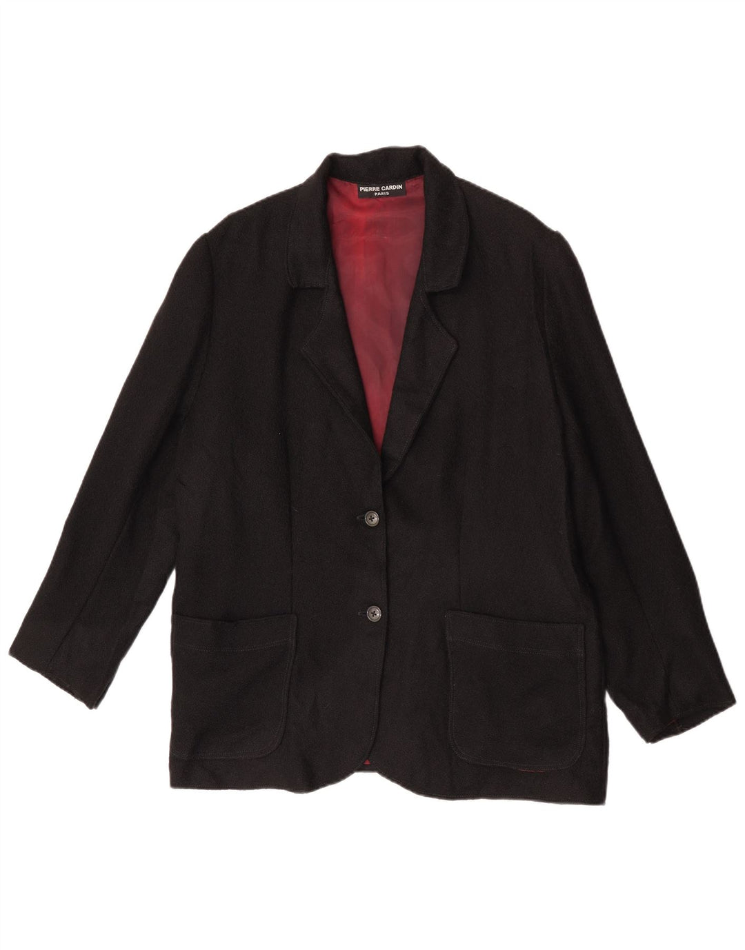 Pierre Cardin Damen 2-Knopf-Blazerjacke UK 16 Large Schwarz