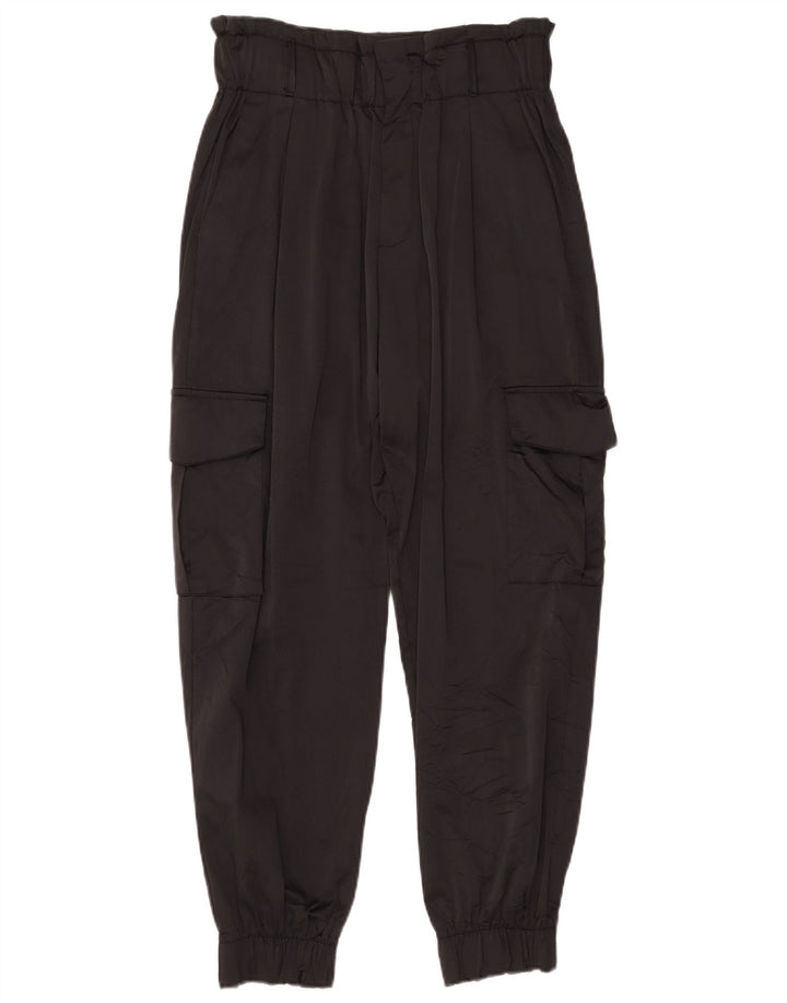 Zara Damen-Jogginghose, Cargohose, Größe M, W28, L26, Schwarz