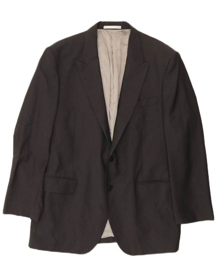Ferre Herren Ittierre 2-Knopf-Blazerjacke IT 60 5XL graue Wolle