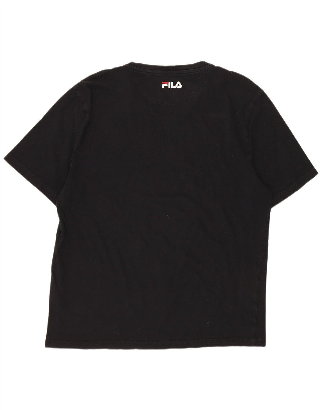 FILA Herren T-Shirt mit Grafik, Größe L, Schwarz