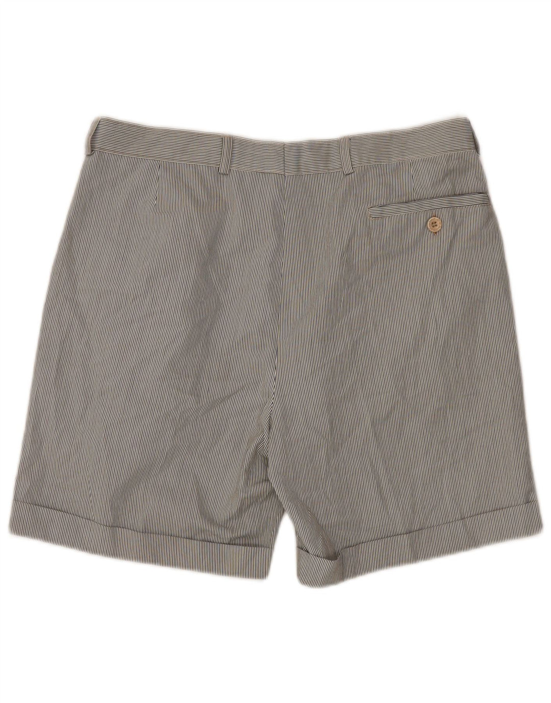 VINTAGE Herren Chino-Shorts mit Pegged, Größe 52, XL, W34, mehrfarbig, Nadelstreifen