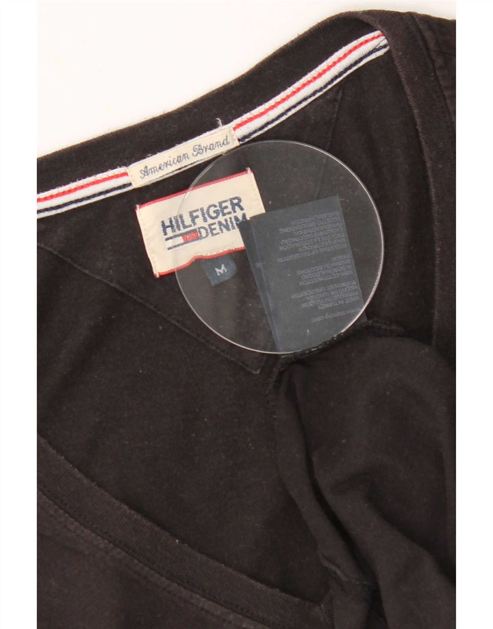 Tommy Hilfiger Herren T-Shirt Top Medium Schwarz Baumwolle