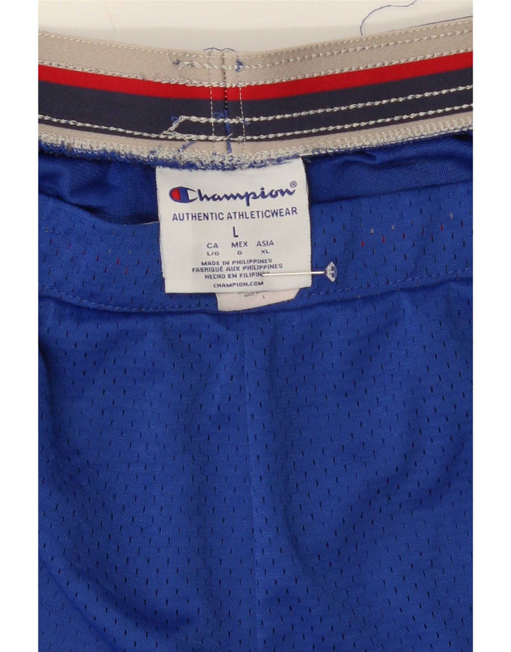 Champion Herren-Sportshorts, groß, blau, Polyester