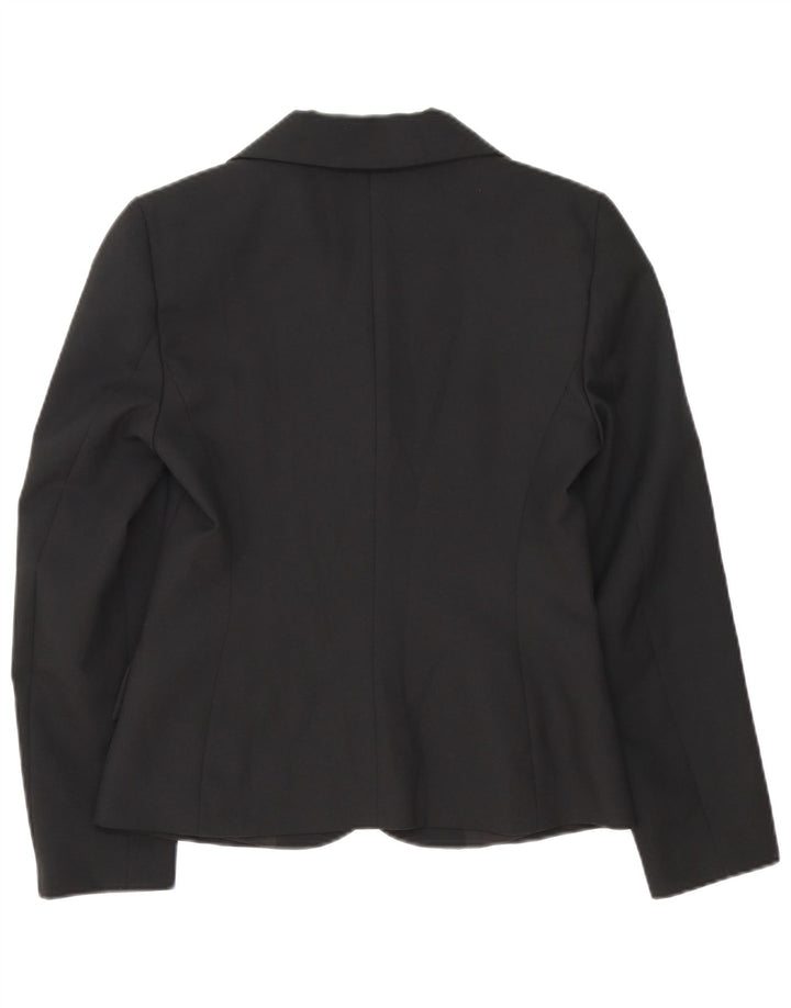 Benetton Damen-Blazerjacke mit 3 Knöpfen, IT 42, mittelschwarz, Polyester