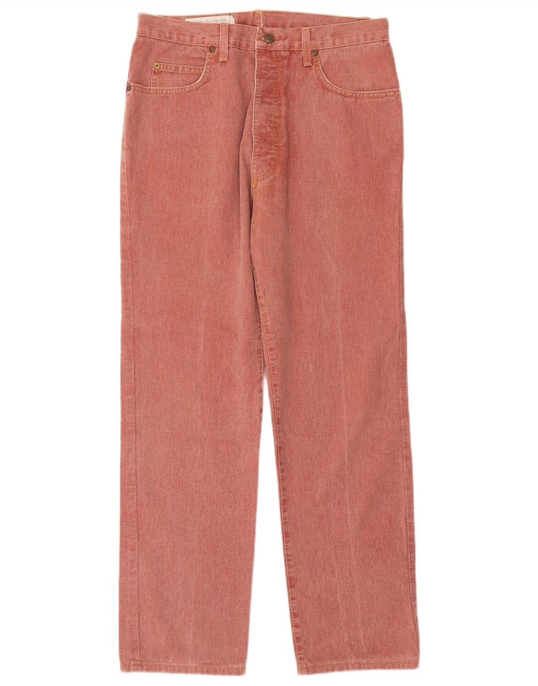 Baumwollgürtel Herren Straight Jeans W36 L29 Kastanienbraun