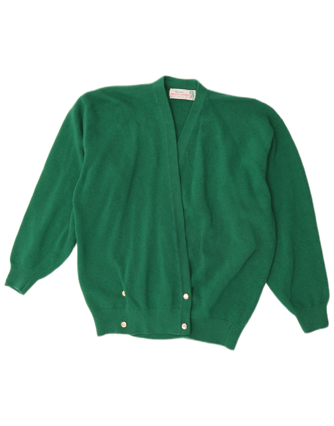 Glenmac Damen-Cardigan-Pullover UK 16 Große grüne Lammwolle