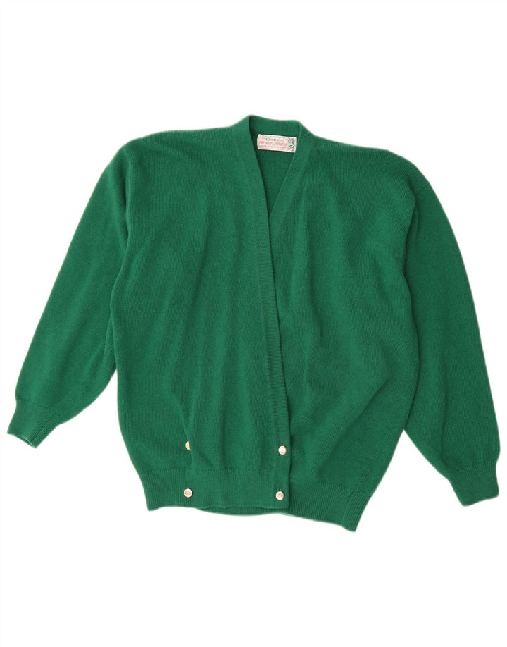 Glenmac Damen-Cardigan-Pullover UK 16 Große grüne Lammwolle