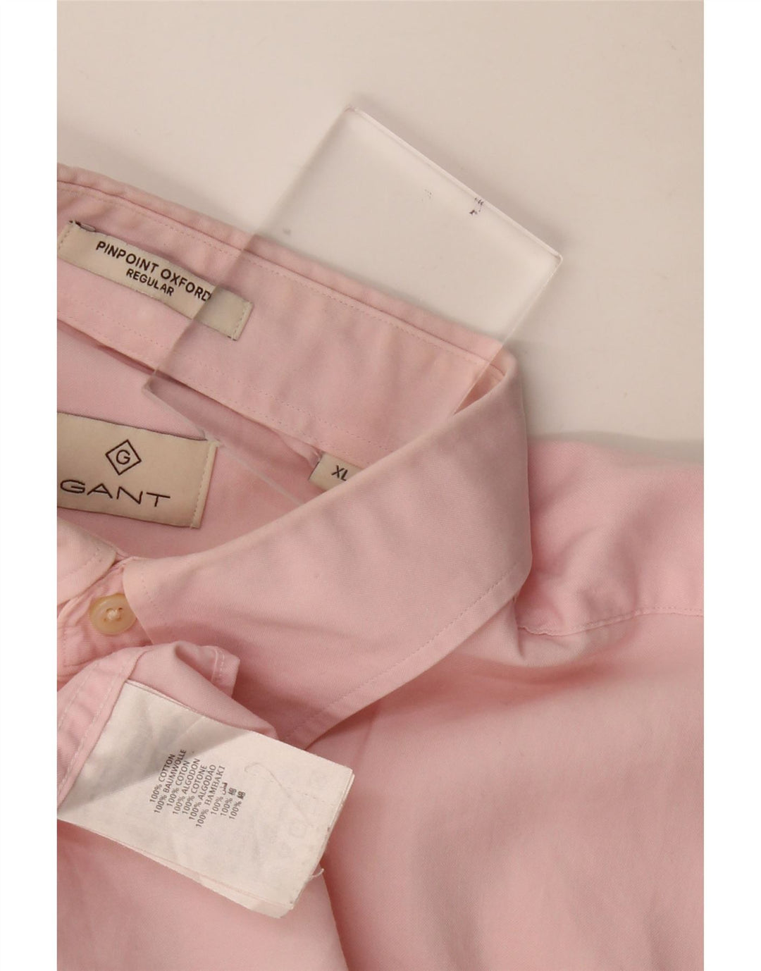 GANT Herren Regular Fit Hemd XL Rosa Baumwolle
