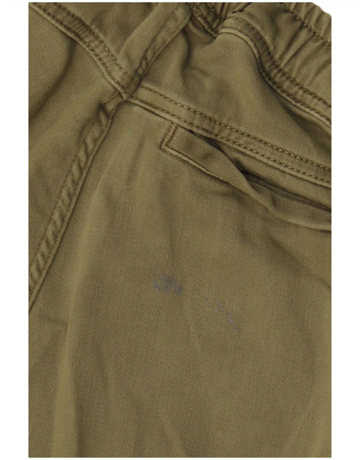 Zara Herren-Jogger-Cargohose, Größe S, W30, L28, Khaki, Baumwolle, Armee