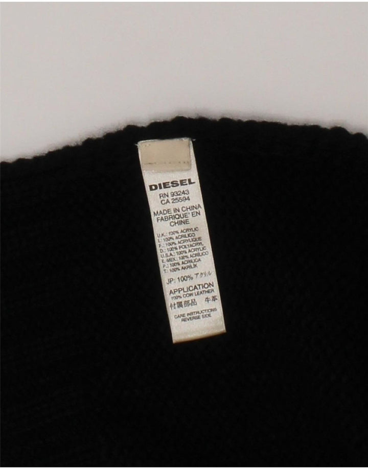 Diesel Herren-Rechteckschal, Einheitsgröße, schwarzes Acryl