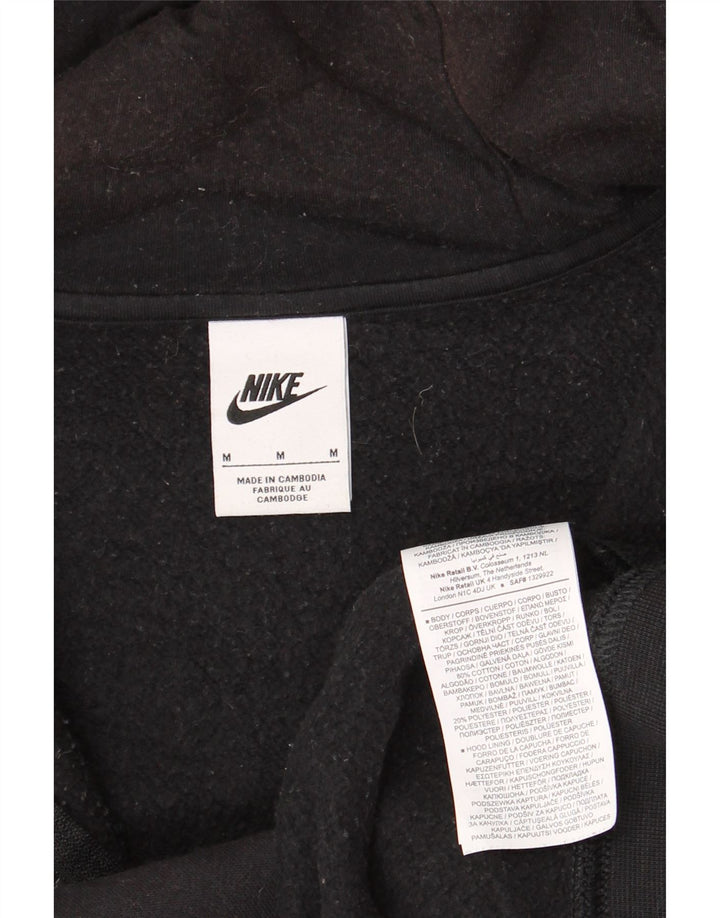 Nike Herren-Kapuzenpullover mit Reißverschluss, mittelschwarz, Baumwolle