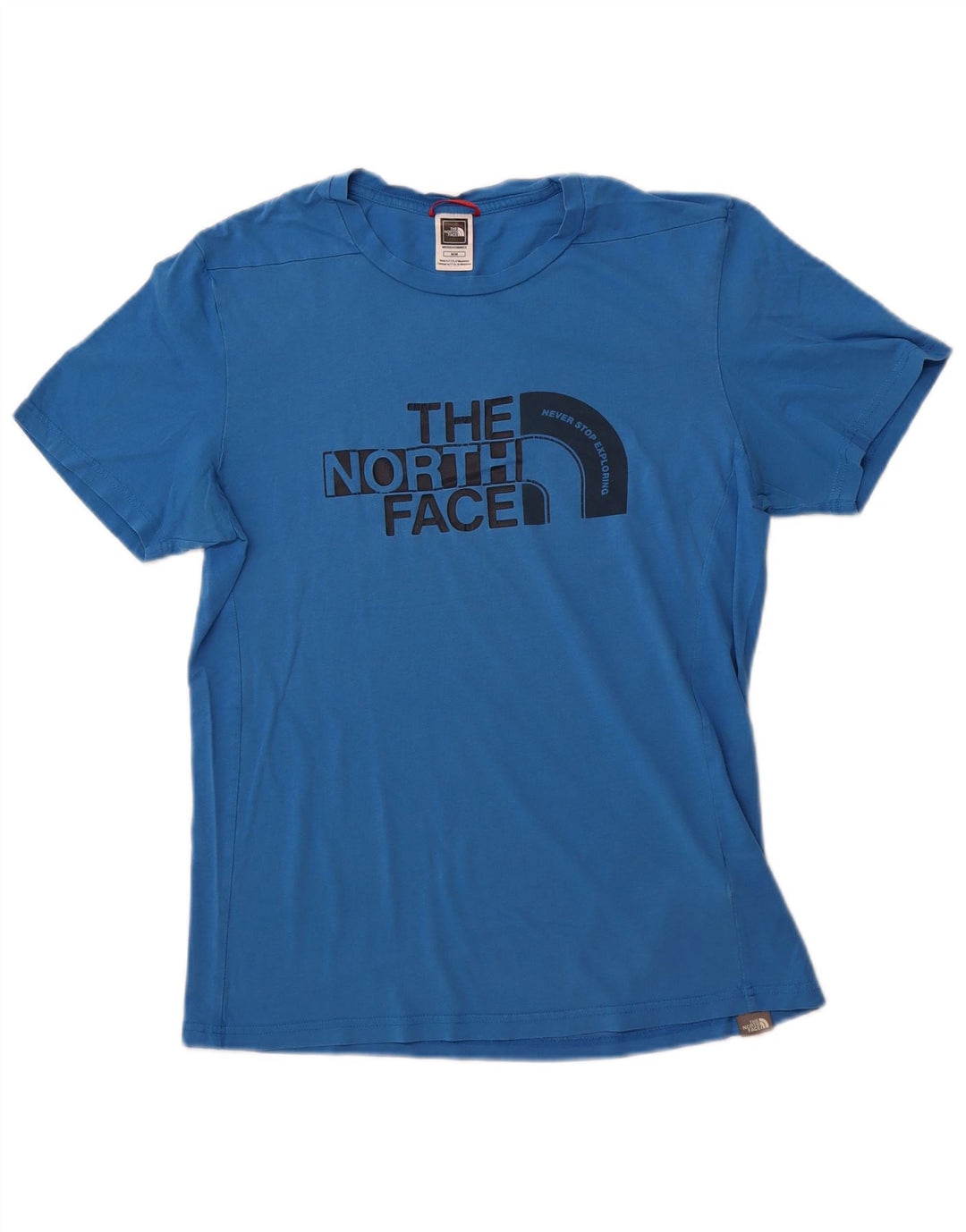 THE NORTH FACE Herren Grafik-T-Shirt-Oberteil aus mittelblauer Baumwolle