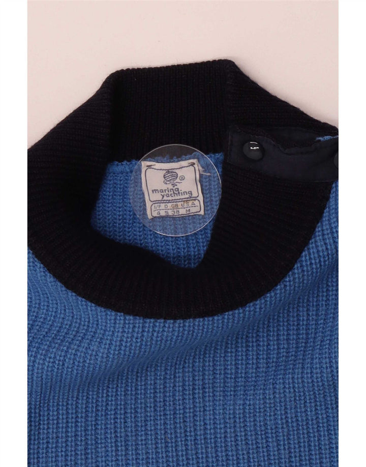 Marina Yachting Herren-Pullover mit Rollkragen, EU 38, mittelblau, nautisch