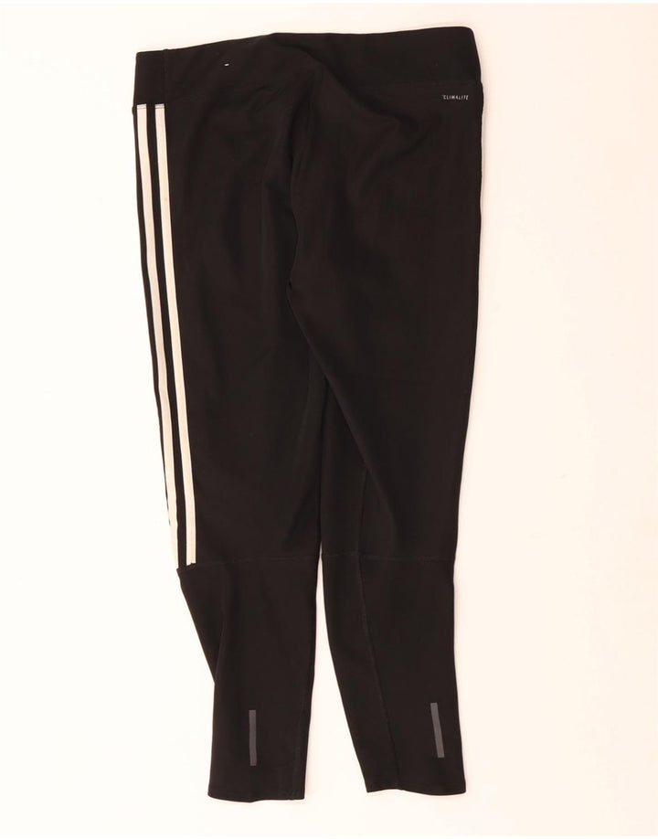 ADIDAS Damen Climalite Leggings UK 12/14 Medium Schwarz Polyester