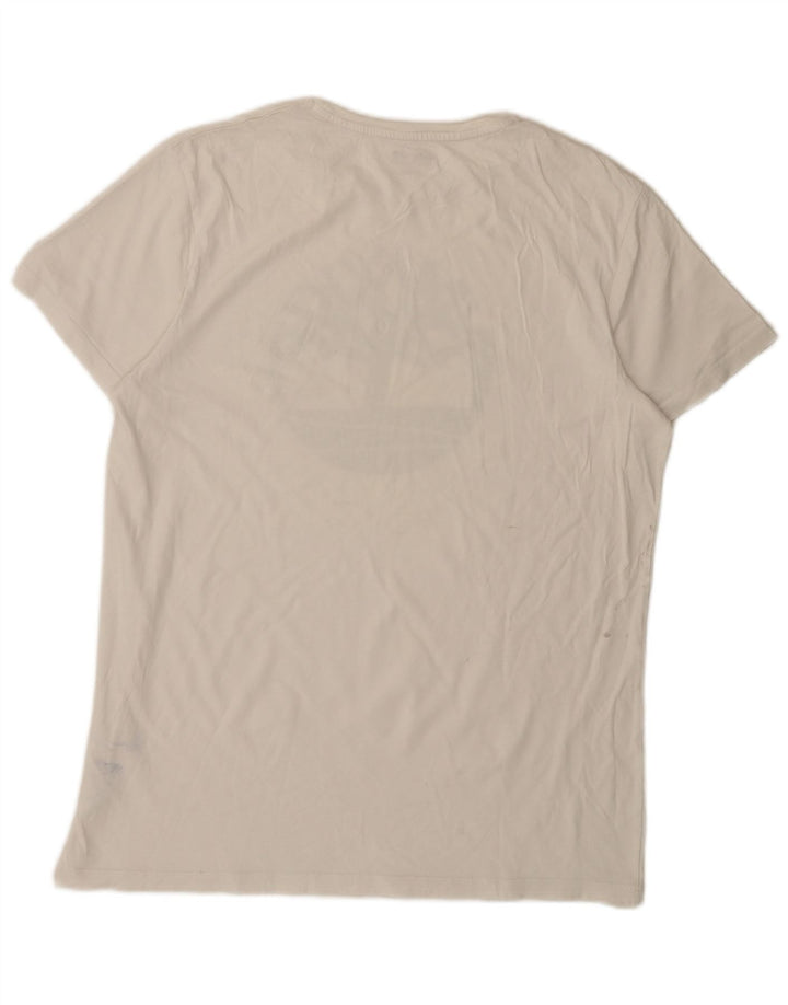 Timberland Herren-T-Shirt mit Grafik, groß, aus weißer Baumwolle