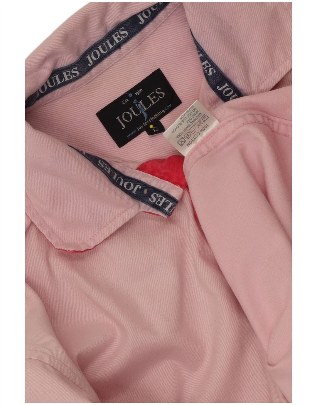 Joules Herren-Pullover-Hemd, groß, rosa, Baumwolle