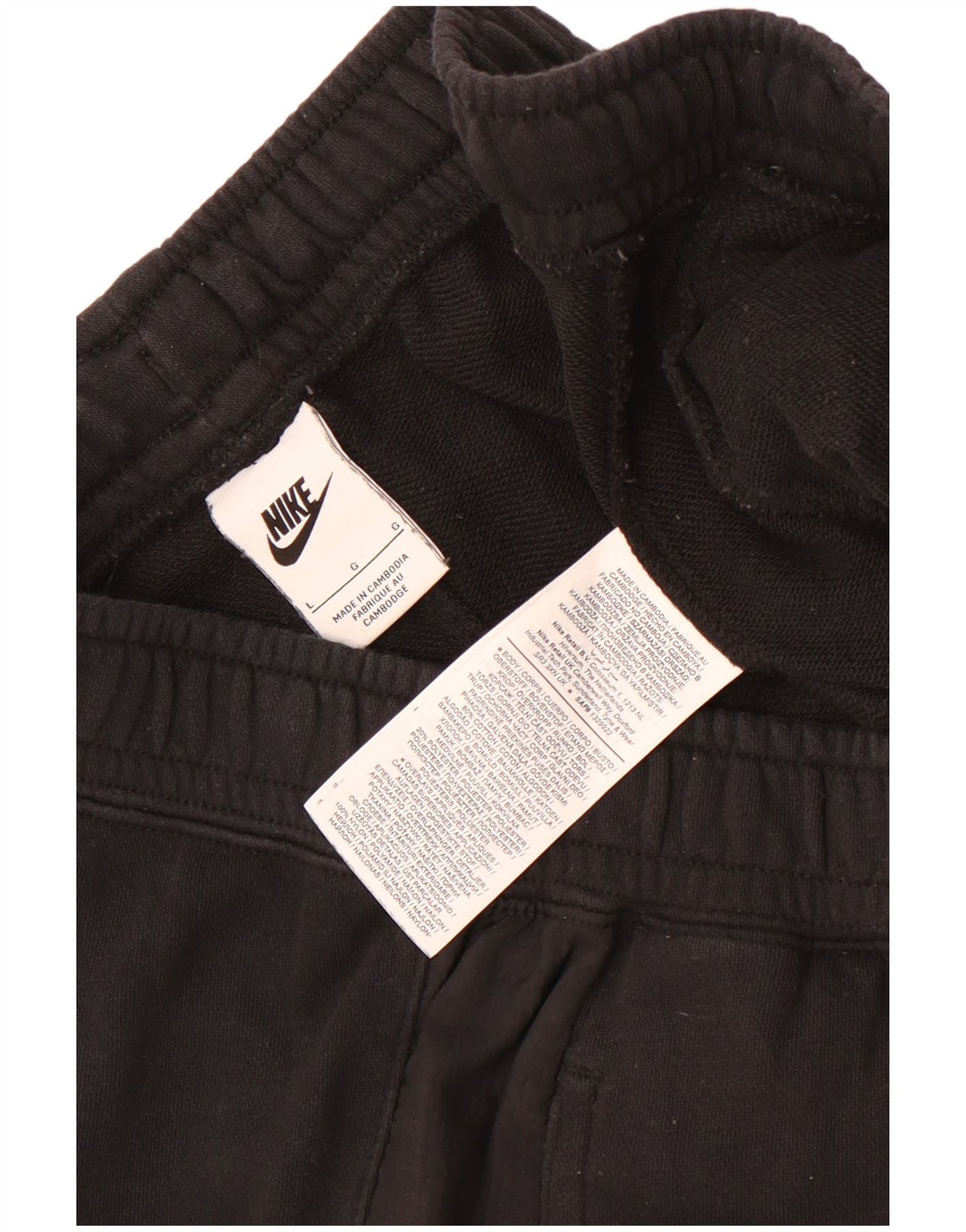 Nike Herren-Sportshorts, groß, aus schwarzer Baumwolle