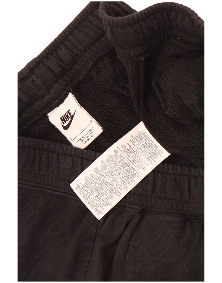 Nike Herren-Sportshorts, groß, aus schwarzer Baumwolle