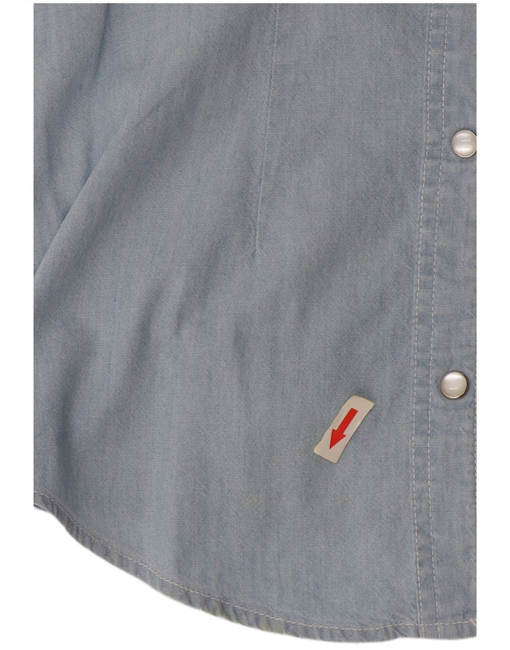 Lee Damen ärmelloses Hemd UK 10 Small Blau