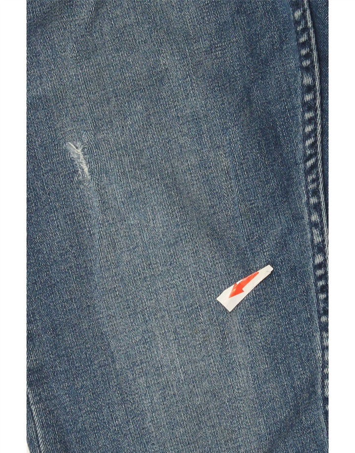Zara Herren Distressed Slim Jeans EU 42 Large W32 L27 Blaue Baumwolle