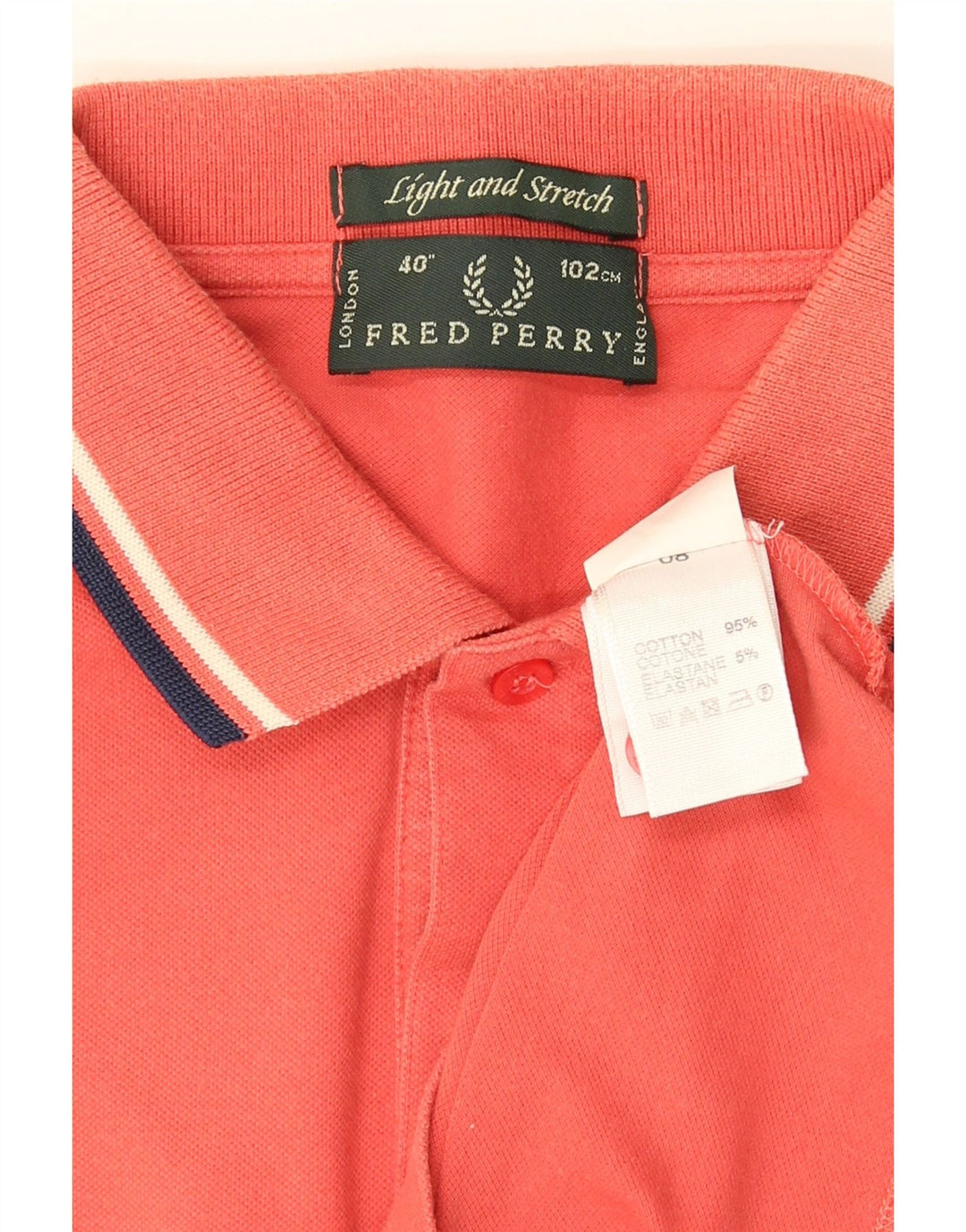 Fred Perry Herren-Poloshirt aus mittelrosa Baumwolle