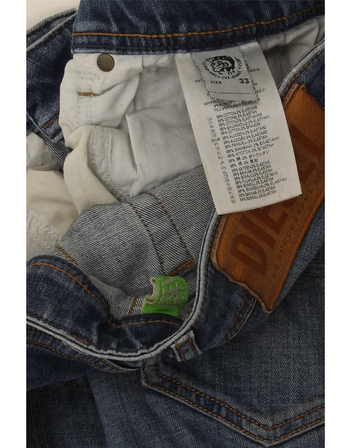 Diesel Herren Skinny Jeans W33 L30 Blaue Baumwolle