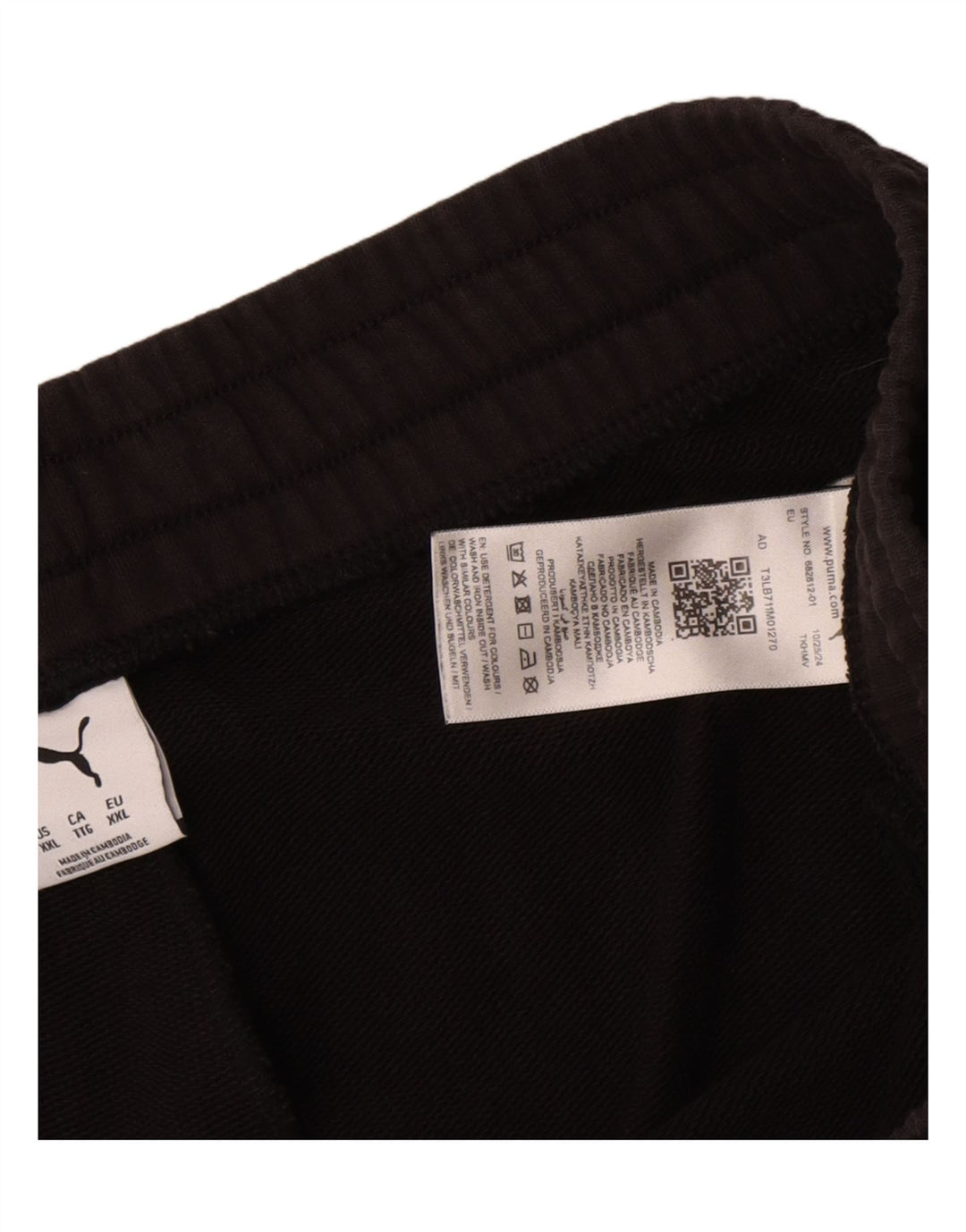 Puma Herren Trainingshose 2XL Schwarz Baumwolle