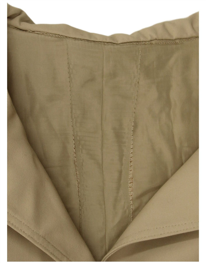 VINTAGE Damen Trenchcoat UK 12 Medium Beige
