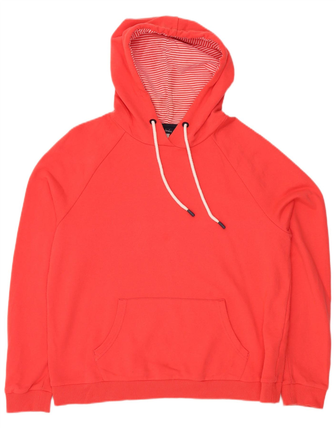 JOULES Damen-Übergröße-Kapuzenpullover, UK-Größe 44, Größe L, Rot, Baumwolle