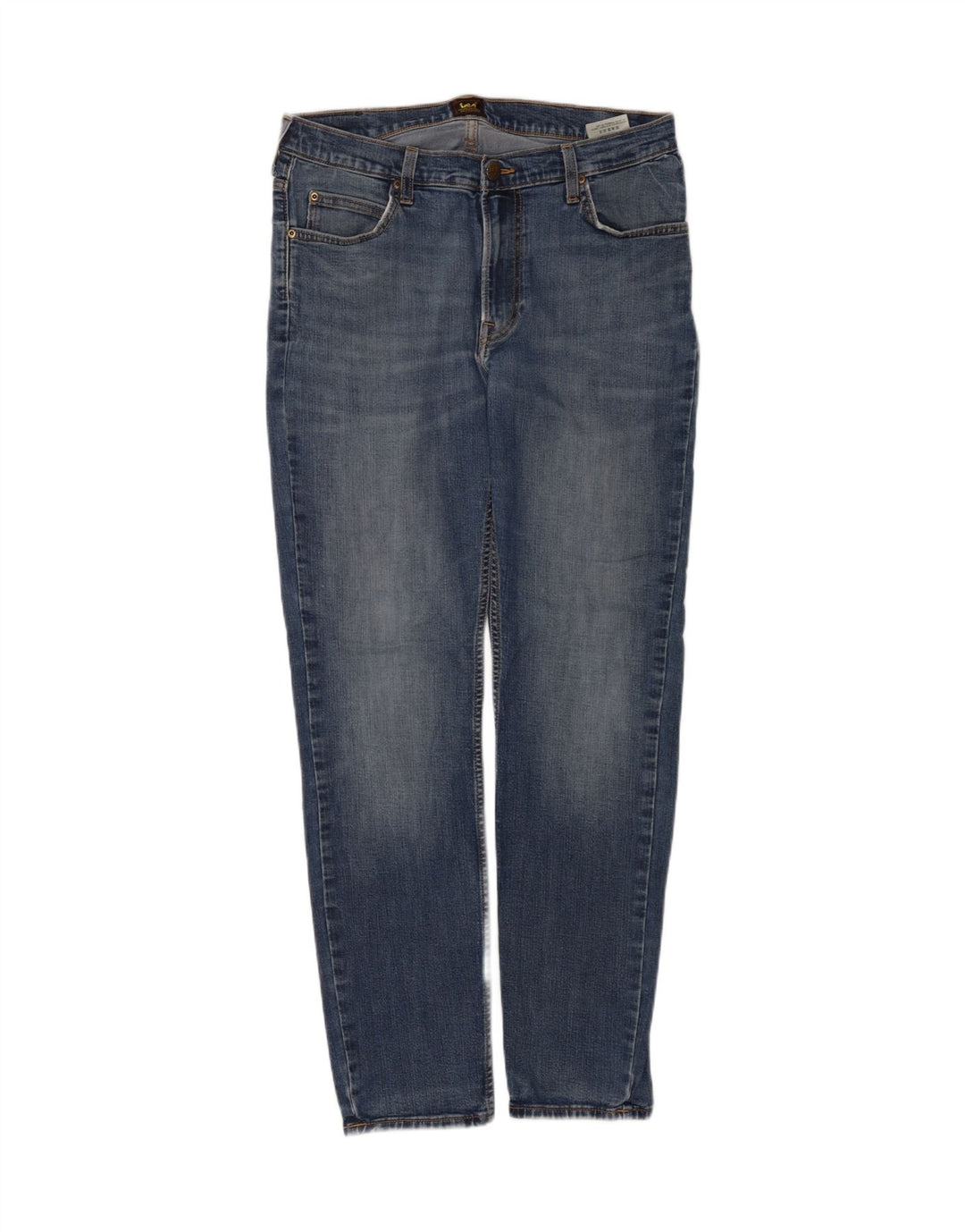 Lee Herren Rider Slim Jeans W33 L32 Blaue Baumwolle
