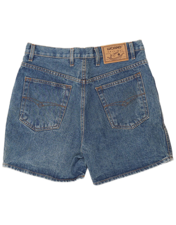 Vintage Damen Jeansshorts IT 42 Medium W28 Blaue Baumwolle
