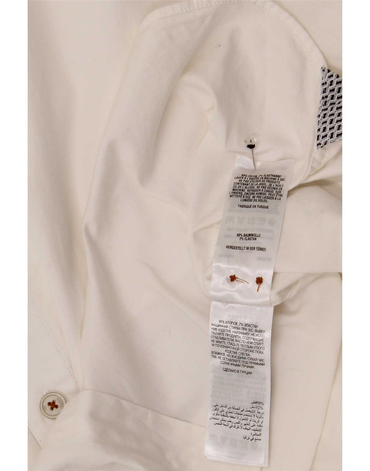 Ted Baker Herrenhemd, Größe 5 XL, weiße Baumwolle