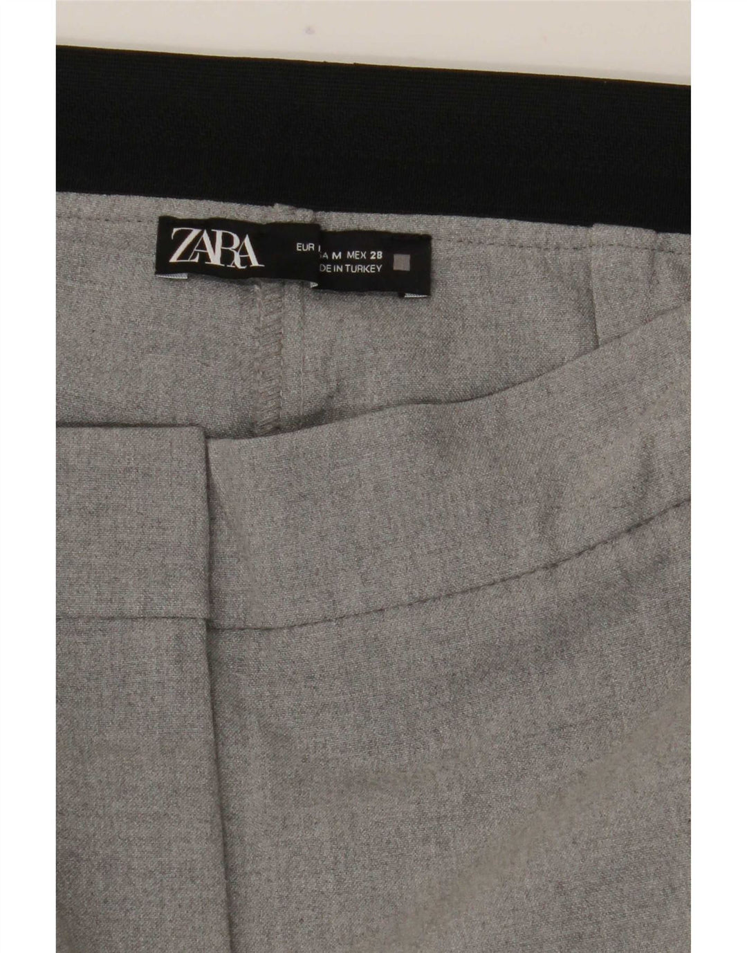 Zara Slim Chino-Hose für Damen, mittelgroß, W28, L27, Grau