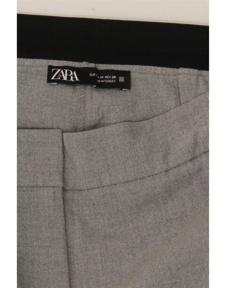 Zara Slim Chino-Hose für Damen, mittelgroß, W28, L27, Grau